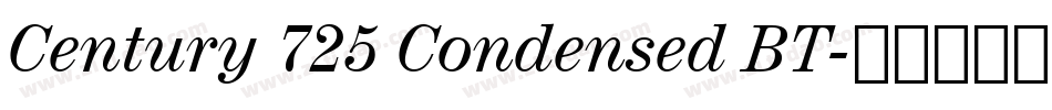 Century 725 Condensed BT字体转换